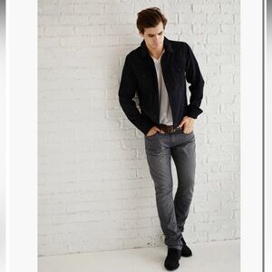 PAIGE Transcend Federal Slim Straight Jeans in Walter Gray Size 28